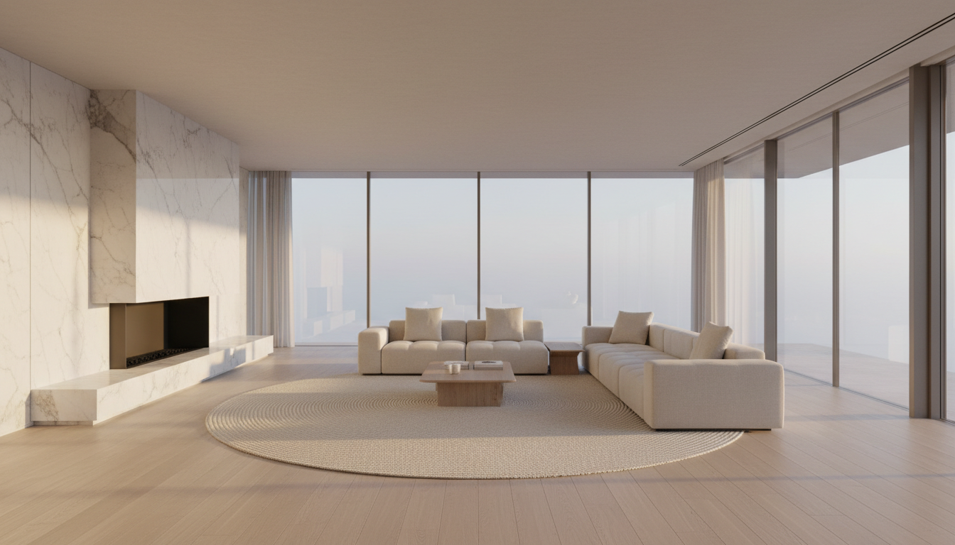 Pristine modern living space