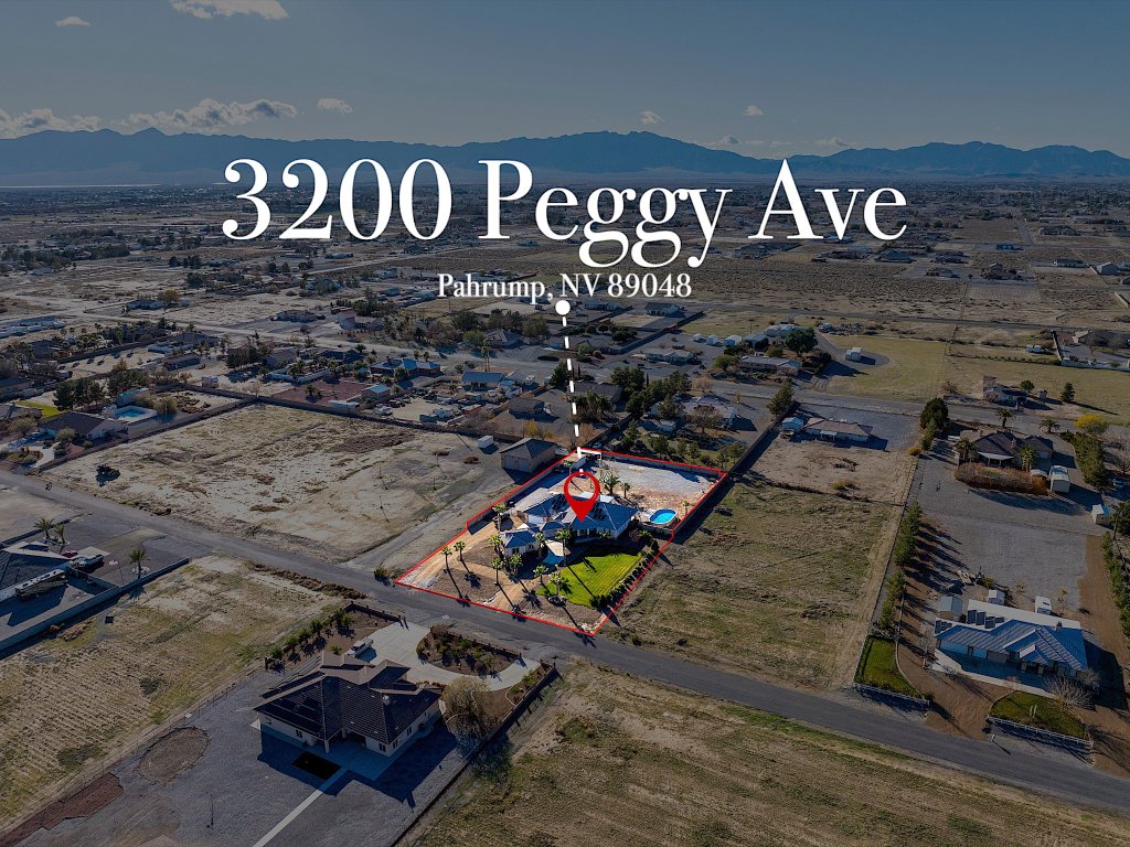 Drone photography for real estate listing Pahrump NV — 3200 Peggy Ave by Air to Ground Media