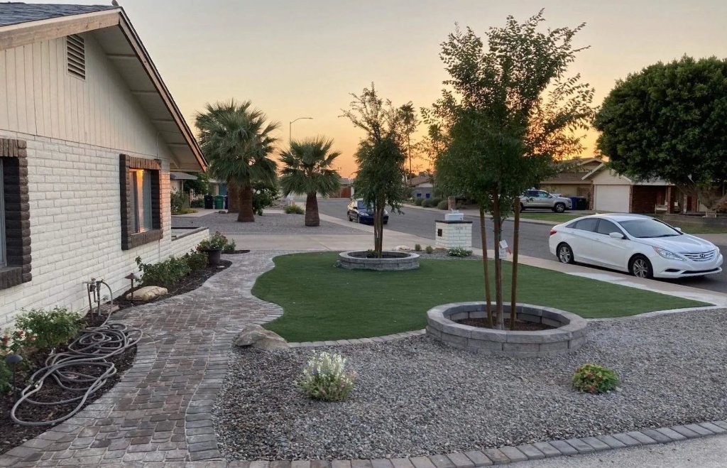 Professional landscaping and yard maintenance services in Arizona