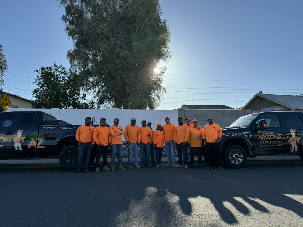 Arizona Yard Maintenance professional landscaping team providing expert tree and lawn care services