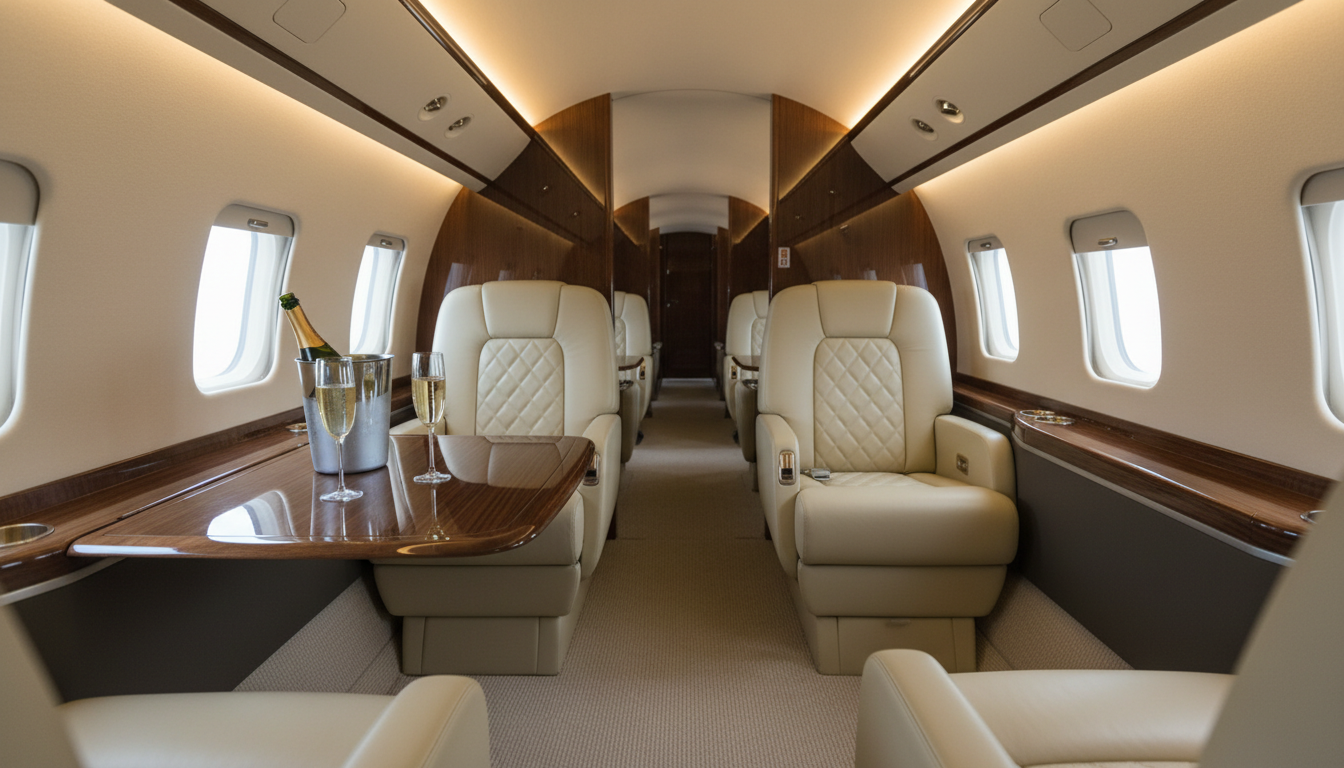 Luxury jet interior