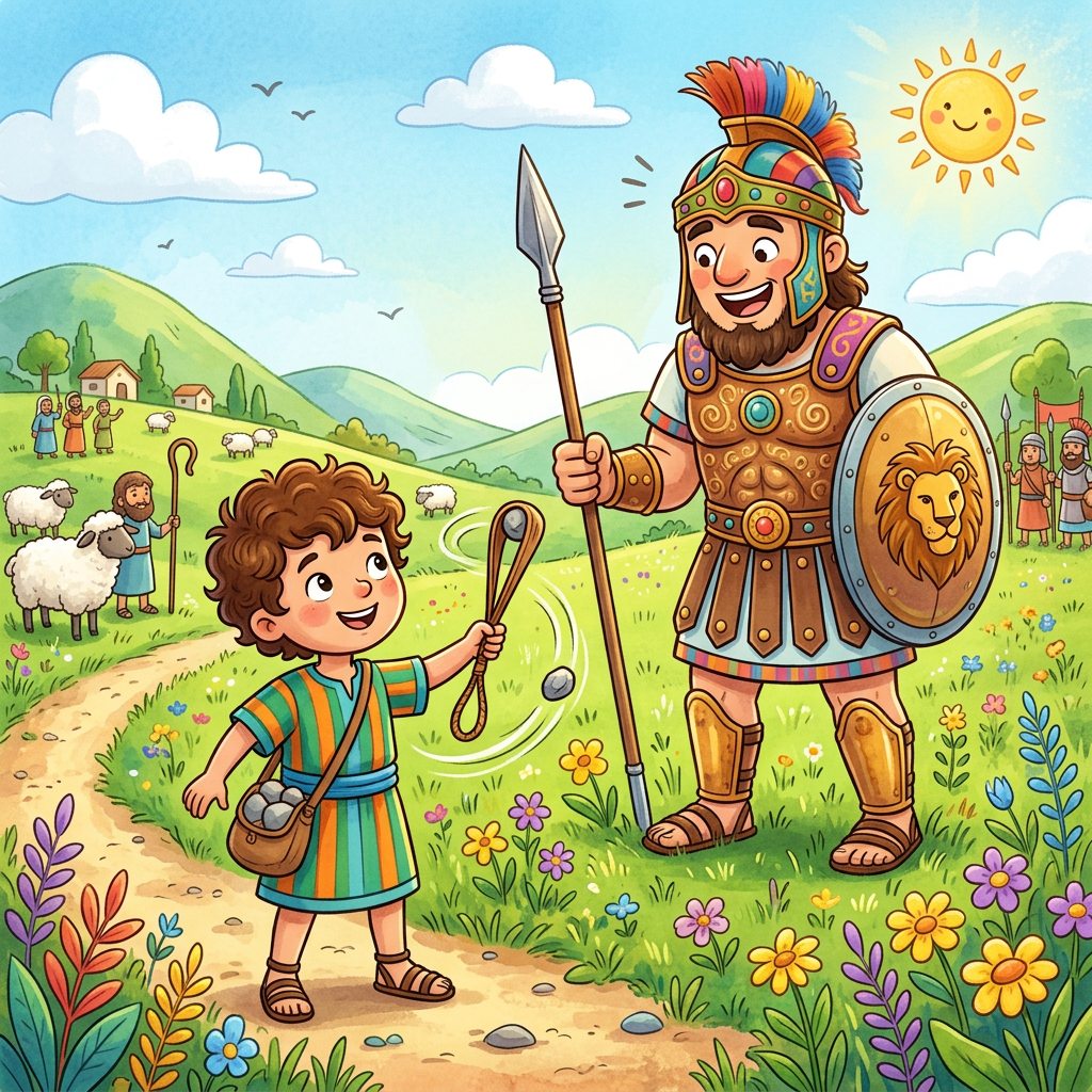 ¡David y Goliat: El valiente enemigo!