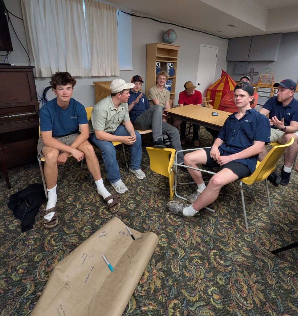 U18 players planning session
