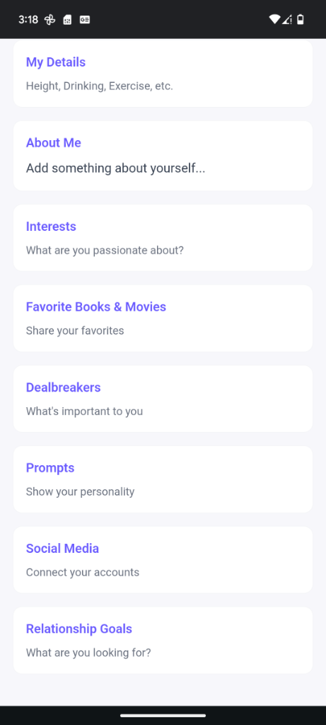 Profile Details