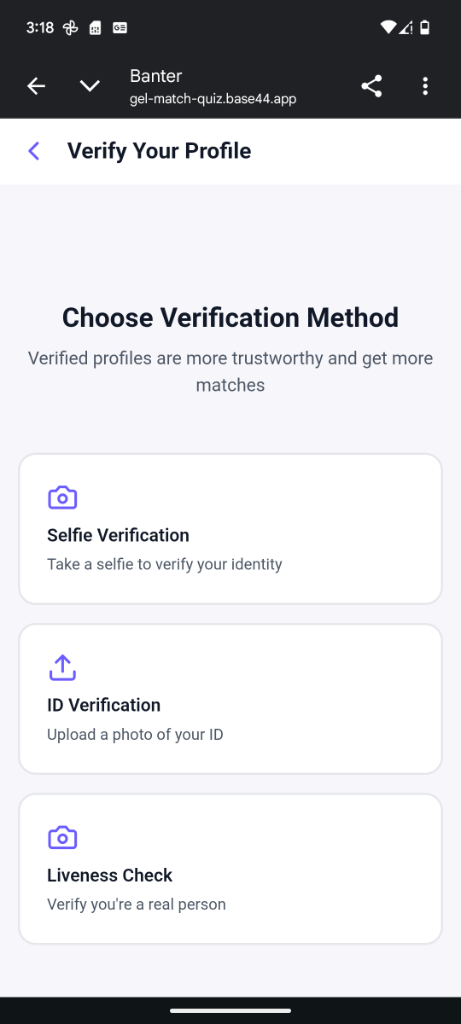 Verify Profile