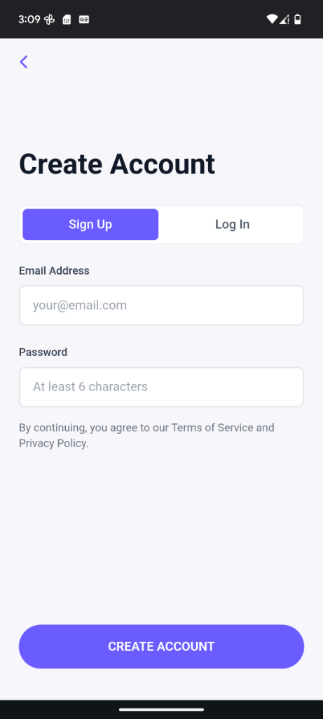 Create Account