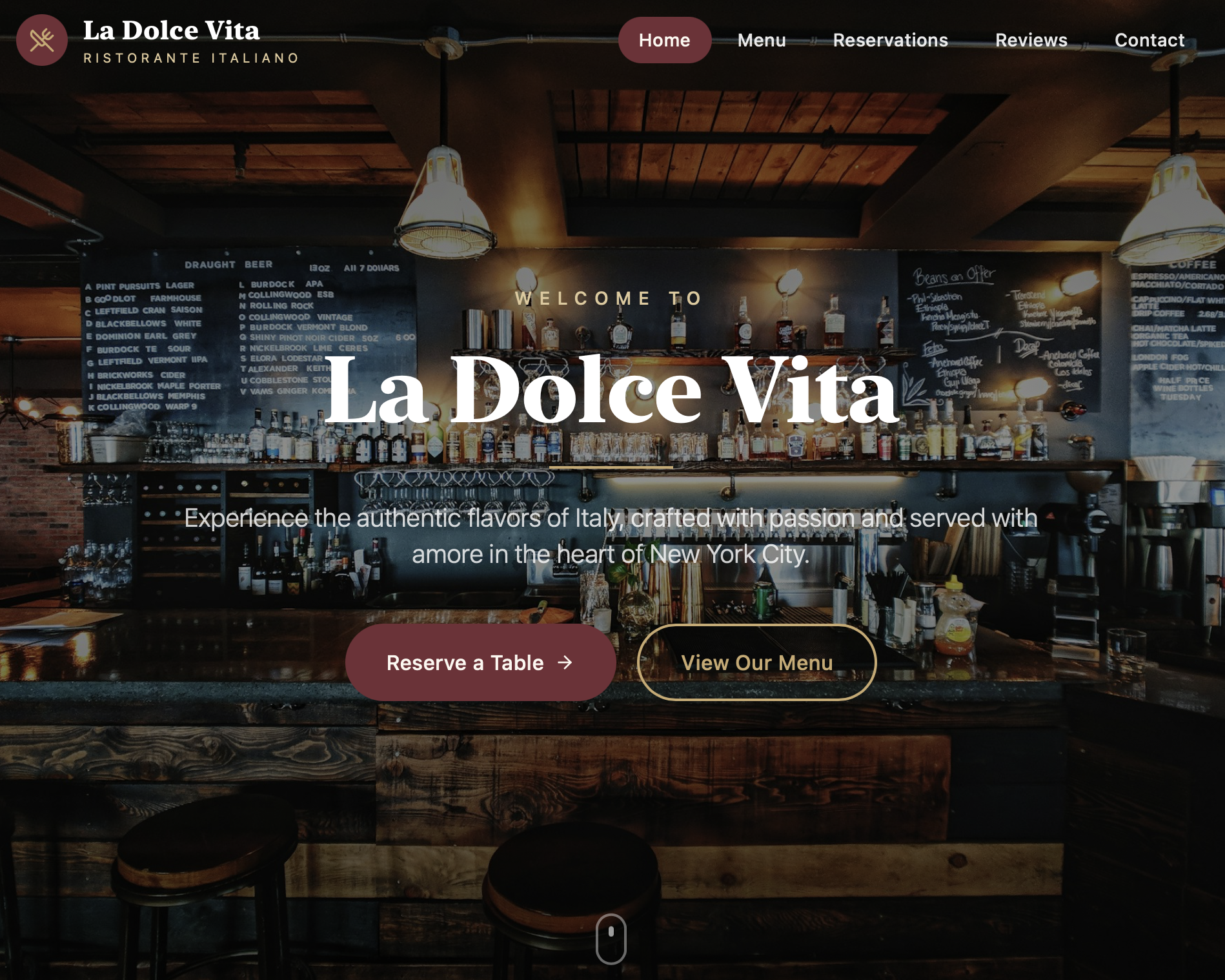 La Dolce Vita template preview