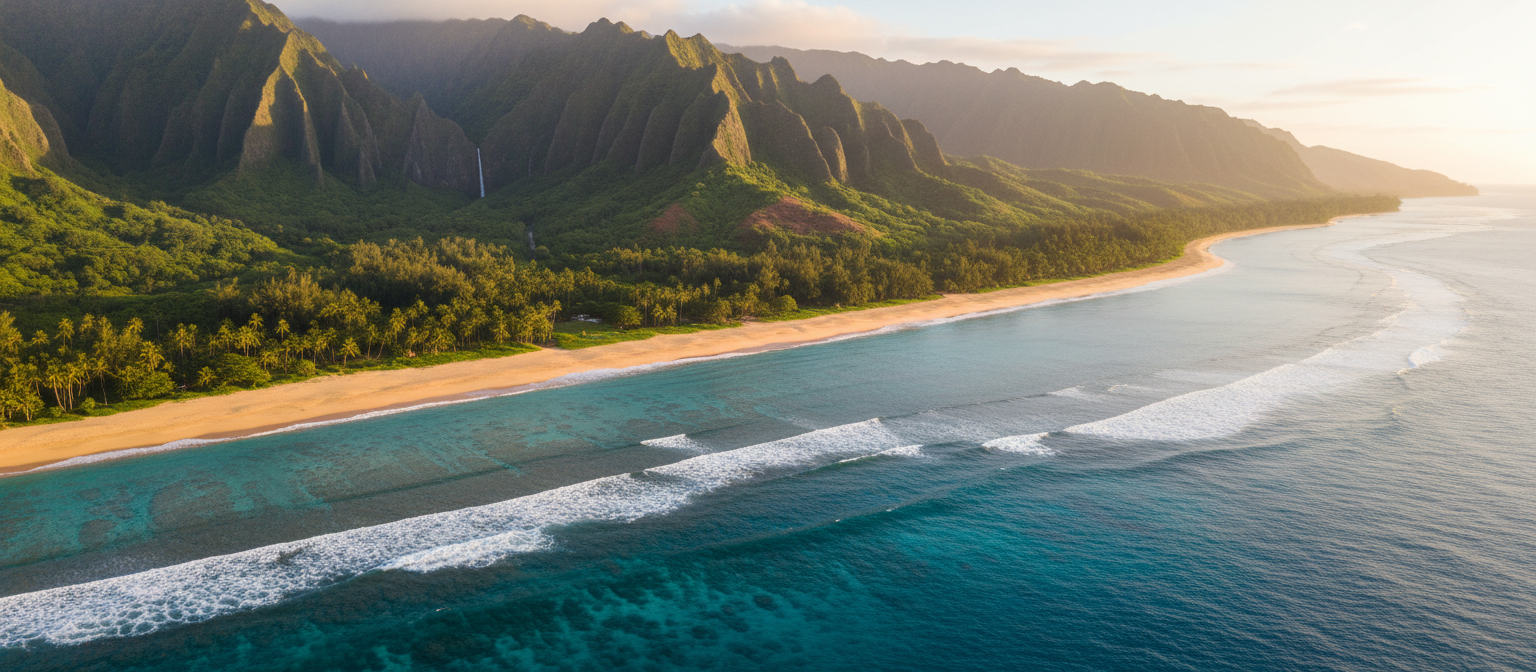 Beautiful Hawaiian coastline