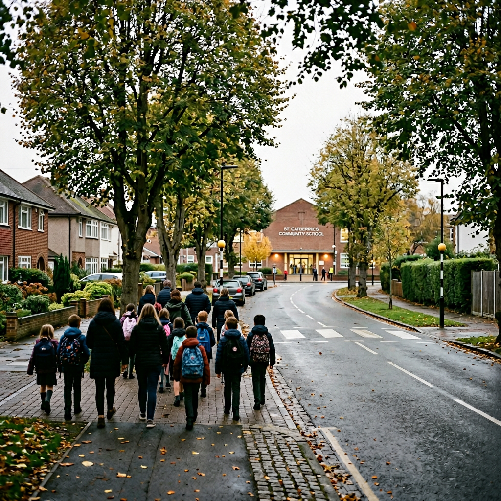 Community walking group near school