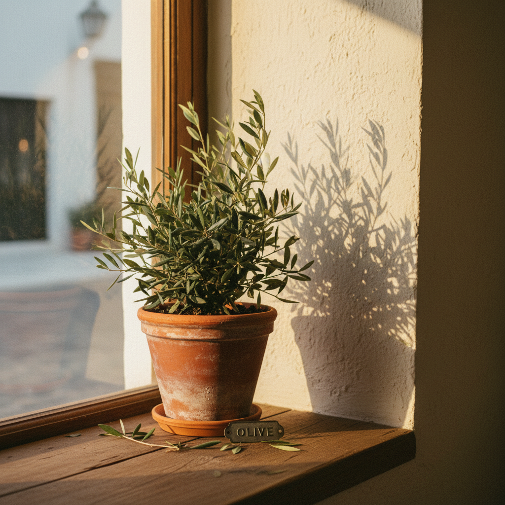 Olive plant detail