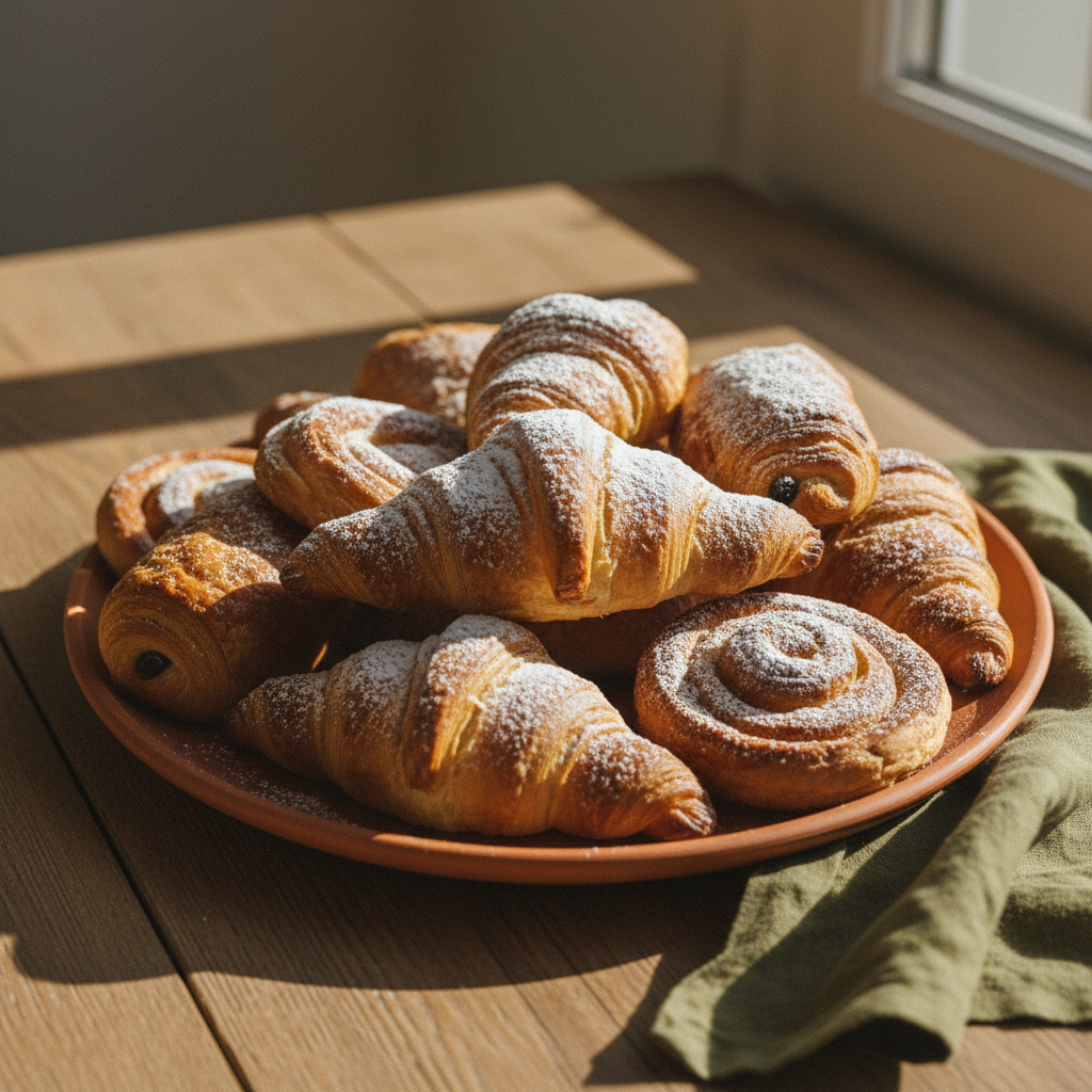 Freshly baked pastries