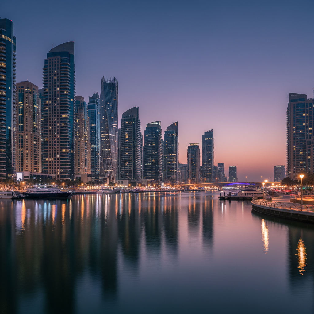 Dubai Marina luxury waterfront