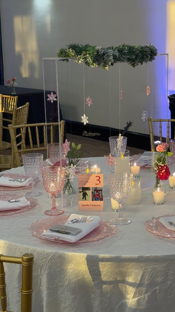 Snowflake Reception Decor