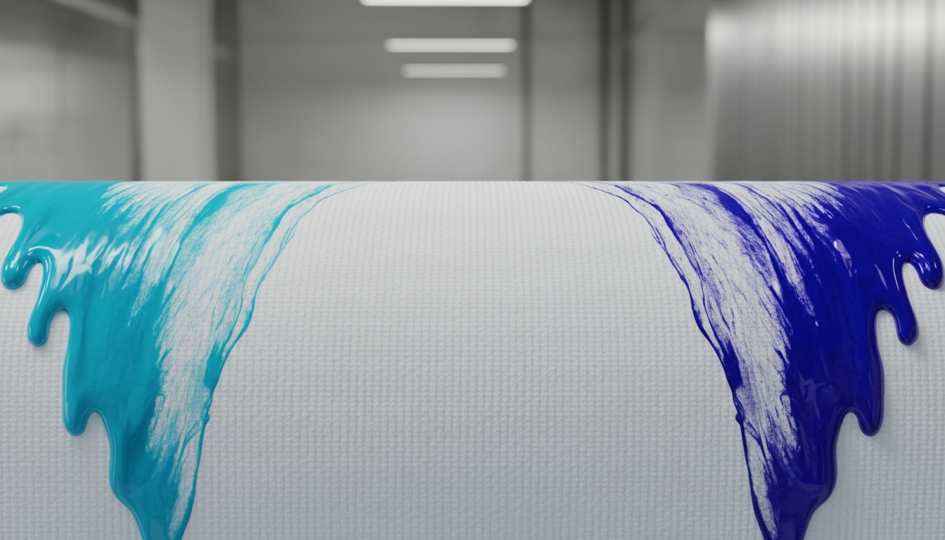 Sublimación textil profesional - tinta infundiéndose en textil