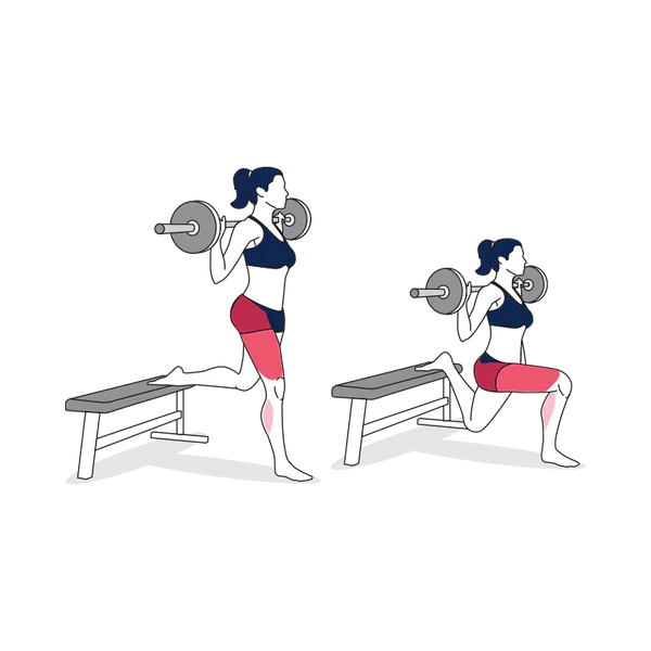 Barbell Bulgarian Split Squat