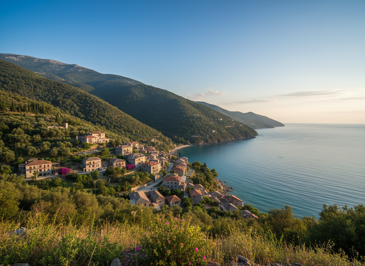 Beautiful scenery of Pelion, Greece