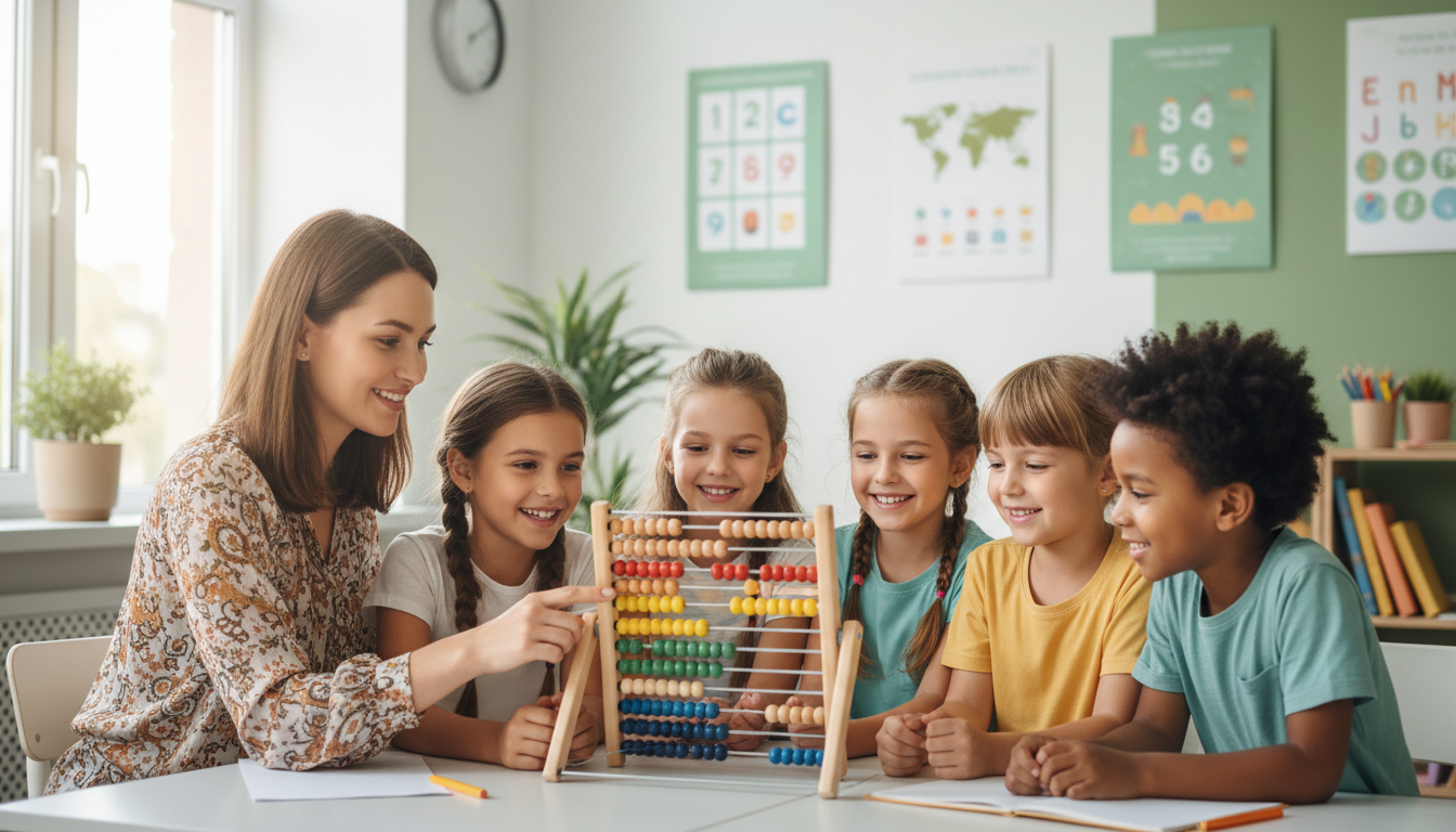 Kinder lernen mit Abakus bei Brainobrain