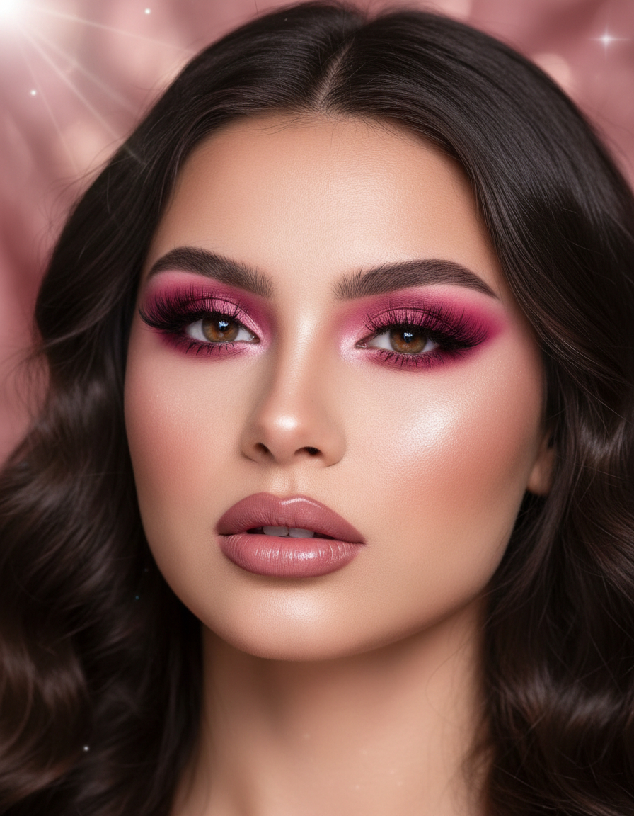Pink Glam Smokey Eye