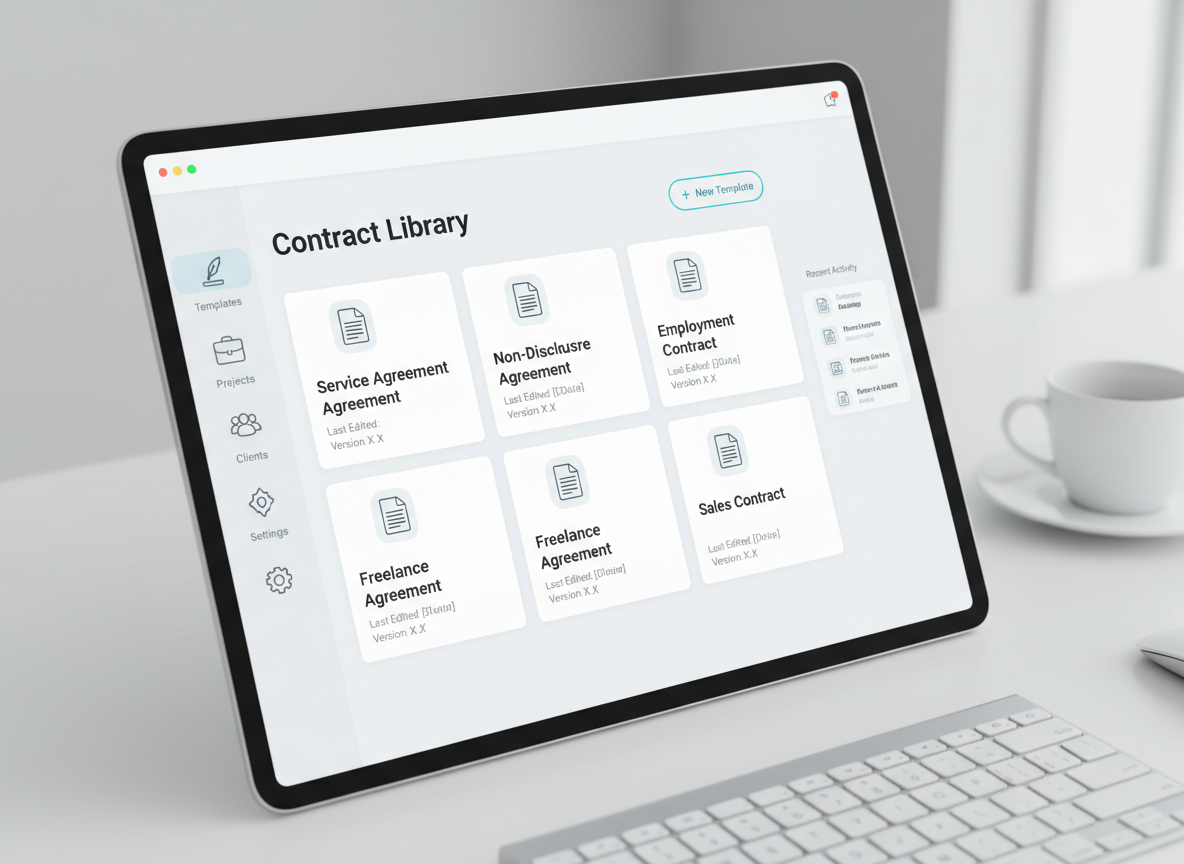 Um sistema com os melhores templates de documentos.