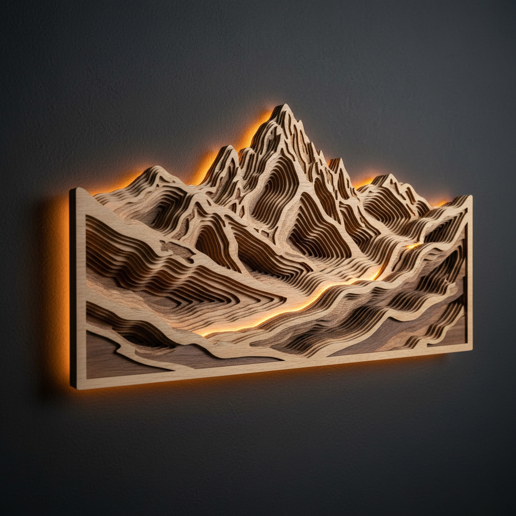 Layered Mountain Art
