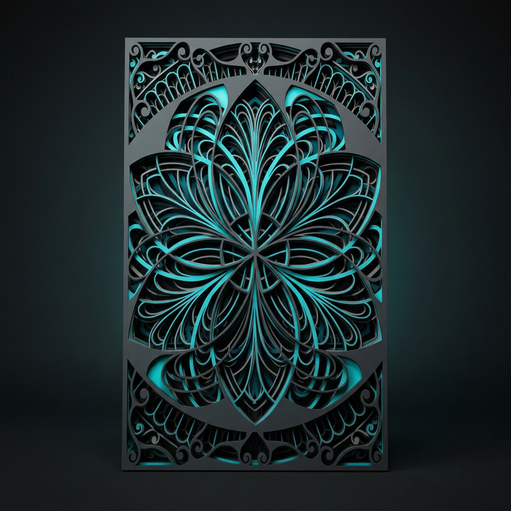 Layered Mandala Wood Art