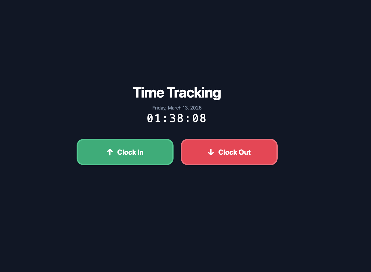 StaffClock – Employee Time Tracking System template preview
