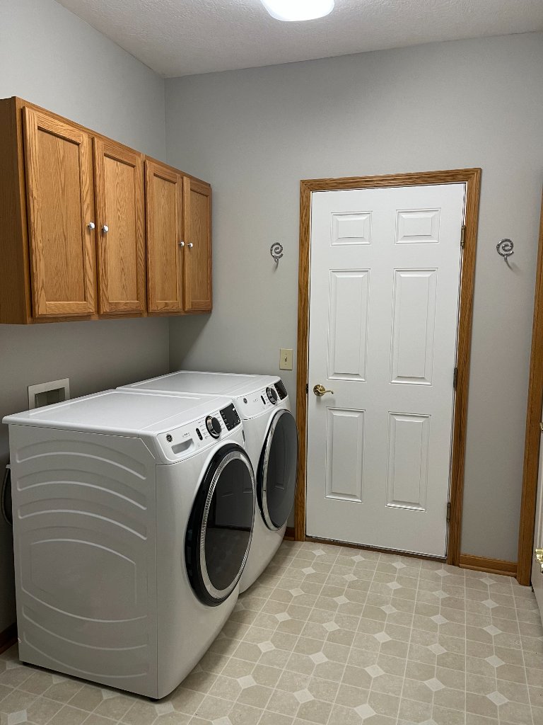 Freshly painted room