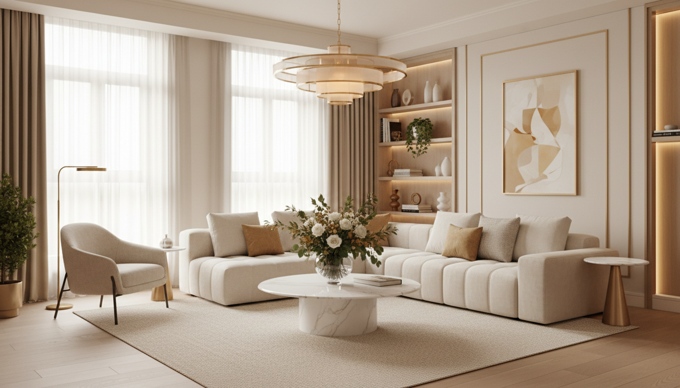 professionally styled HarbourHost short stay property interior with premium furnishings