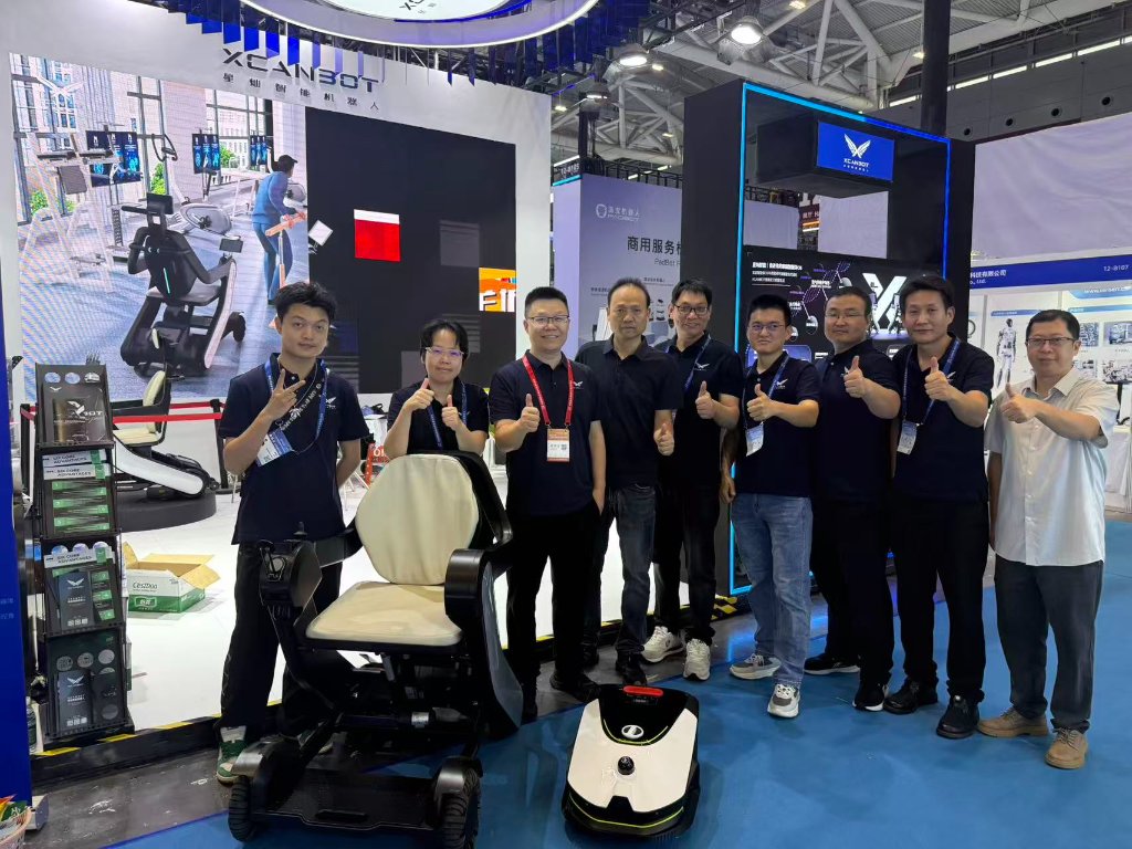 XCANBOT Team at Exhibition