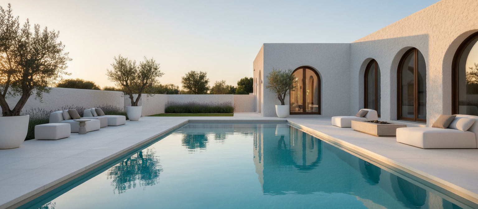 Modern high-quality swimming pool
