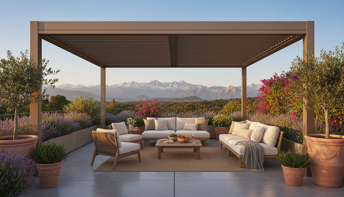 Pergola bioclimatique Solar Habitat