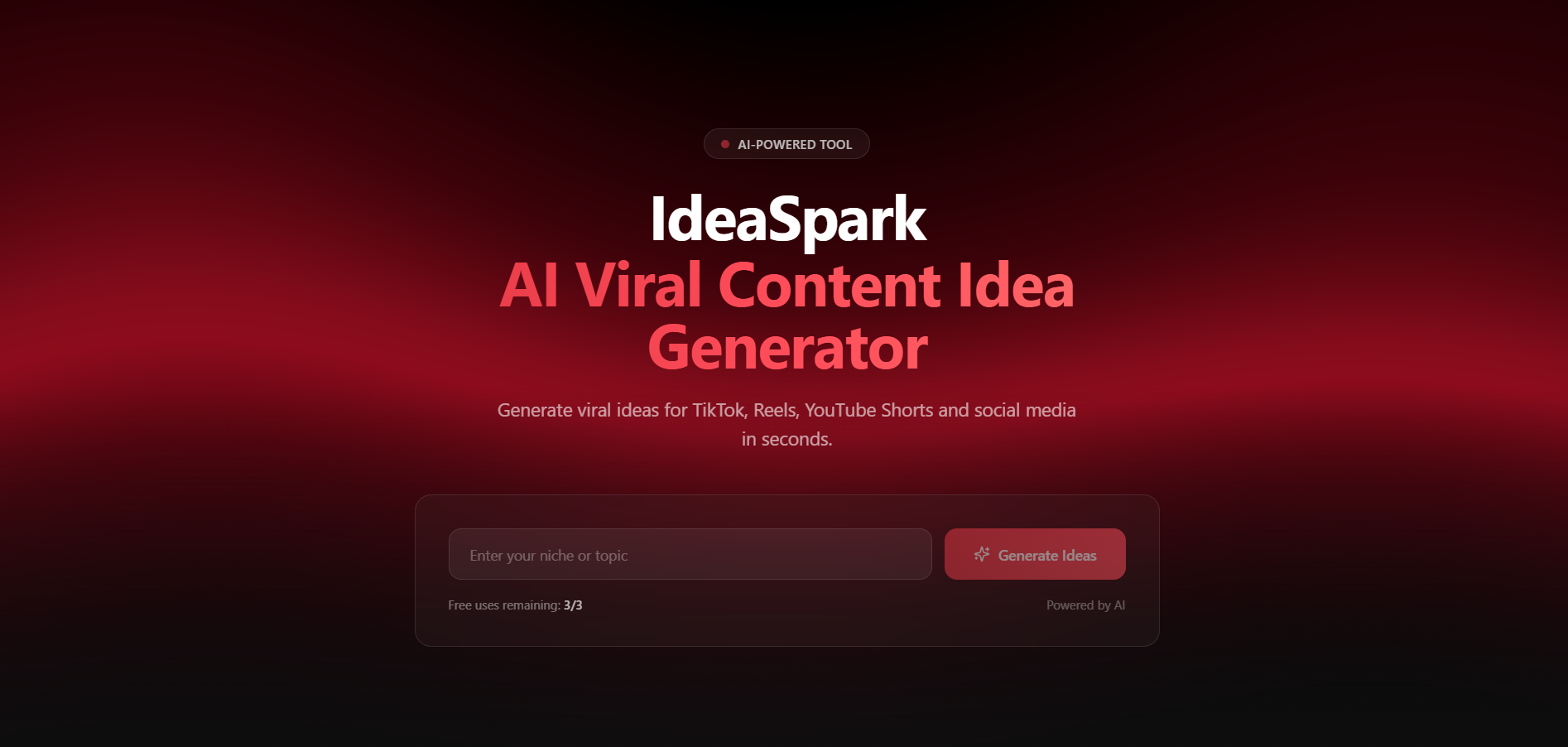 IdeaSpark AI template preview