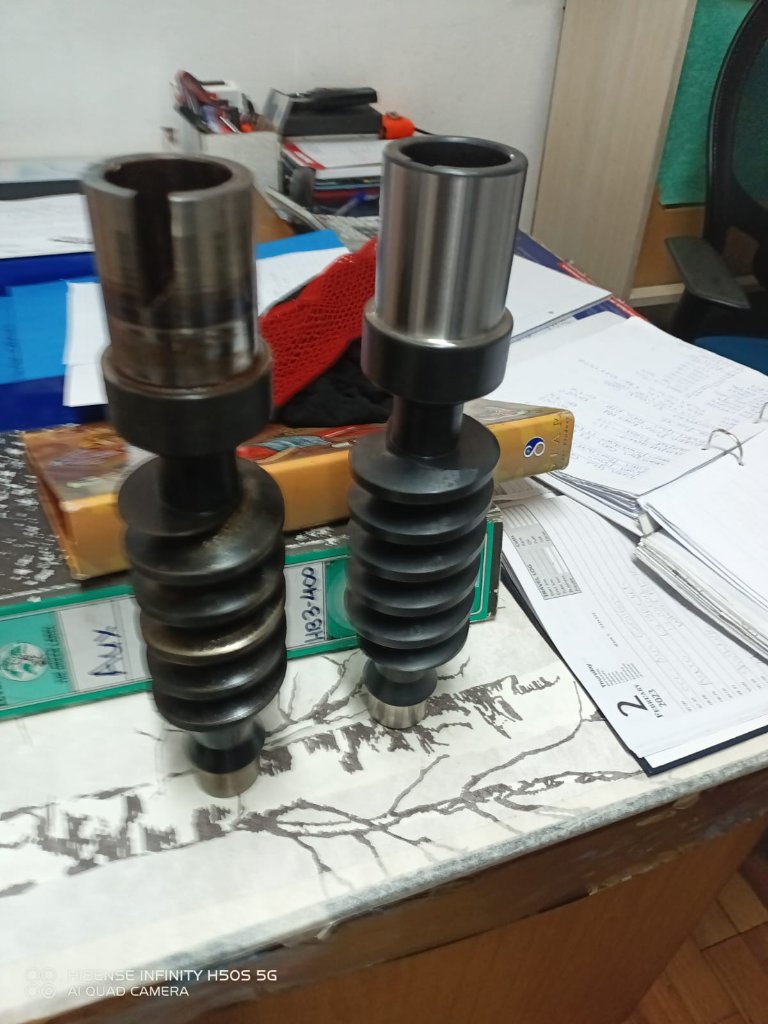 Case Hardened Worm Shaft For A Radicon Gearbox
