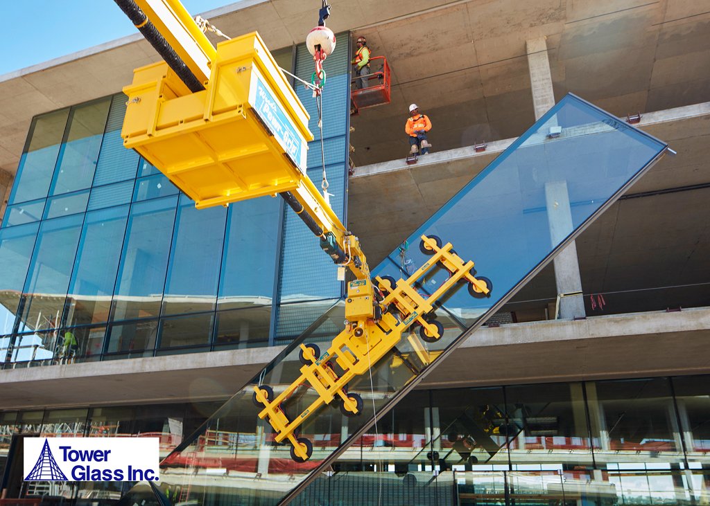 Large Glass Panel Installation – Tower Glass Inc.