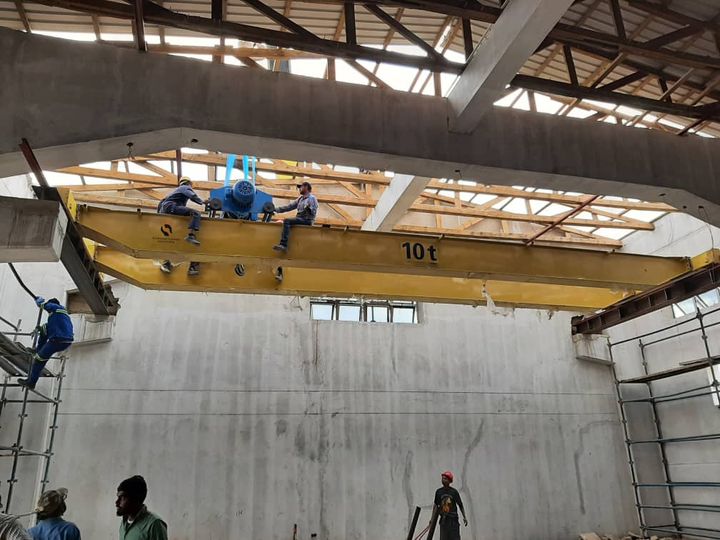 Kashi Cranes 10t overhead crane installation