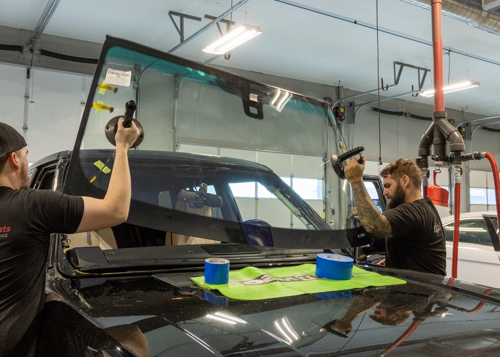Auto Glass - Two-Man Windshield Install