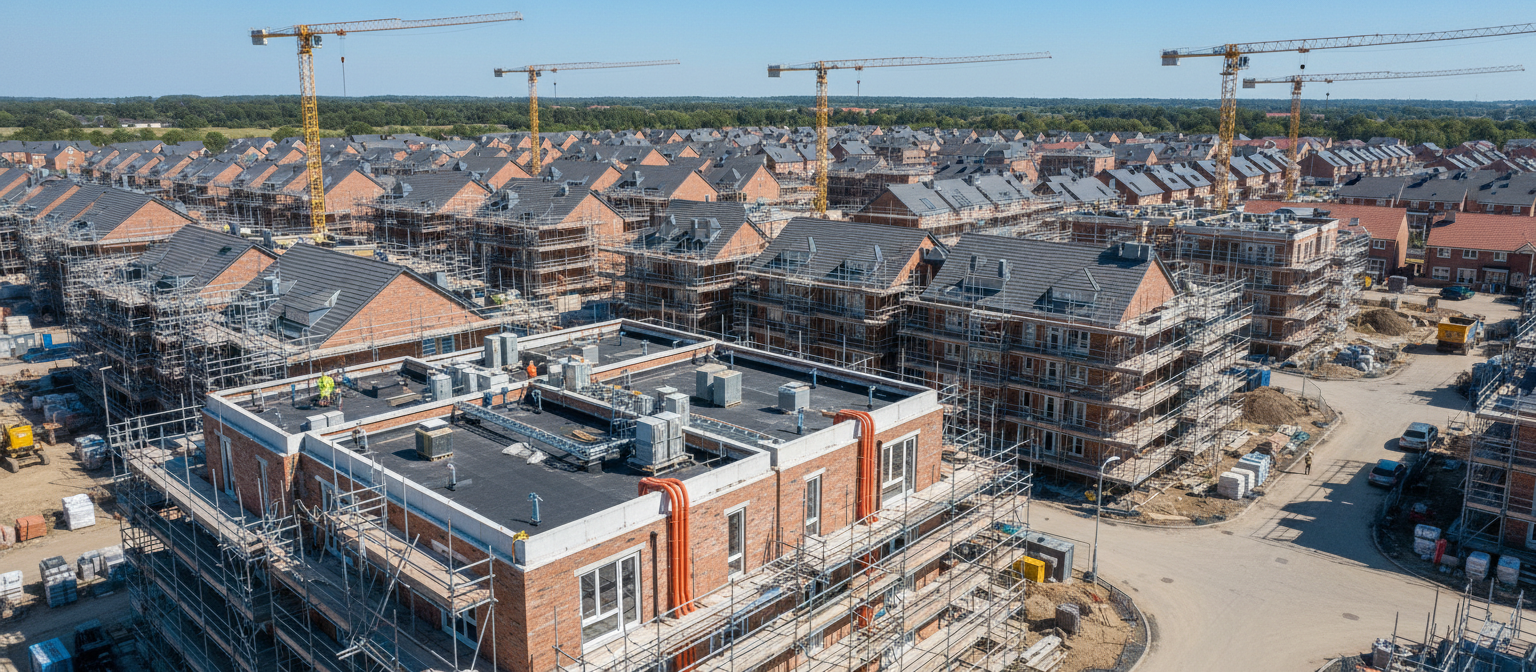 New build housing development