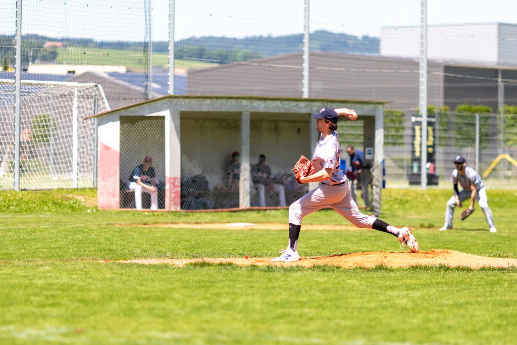 Geneva Tigers baseball team celebrating after a win in Geneva