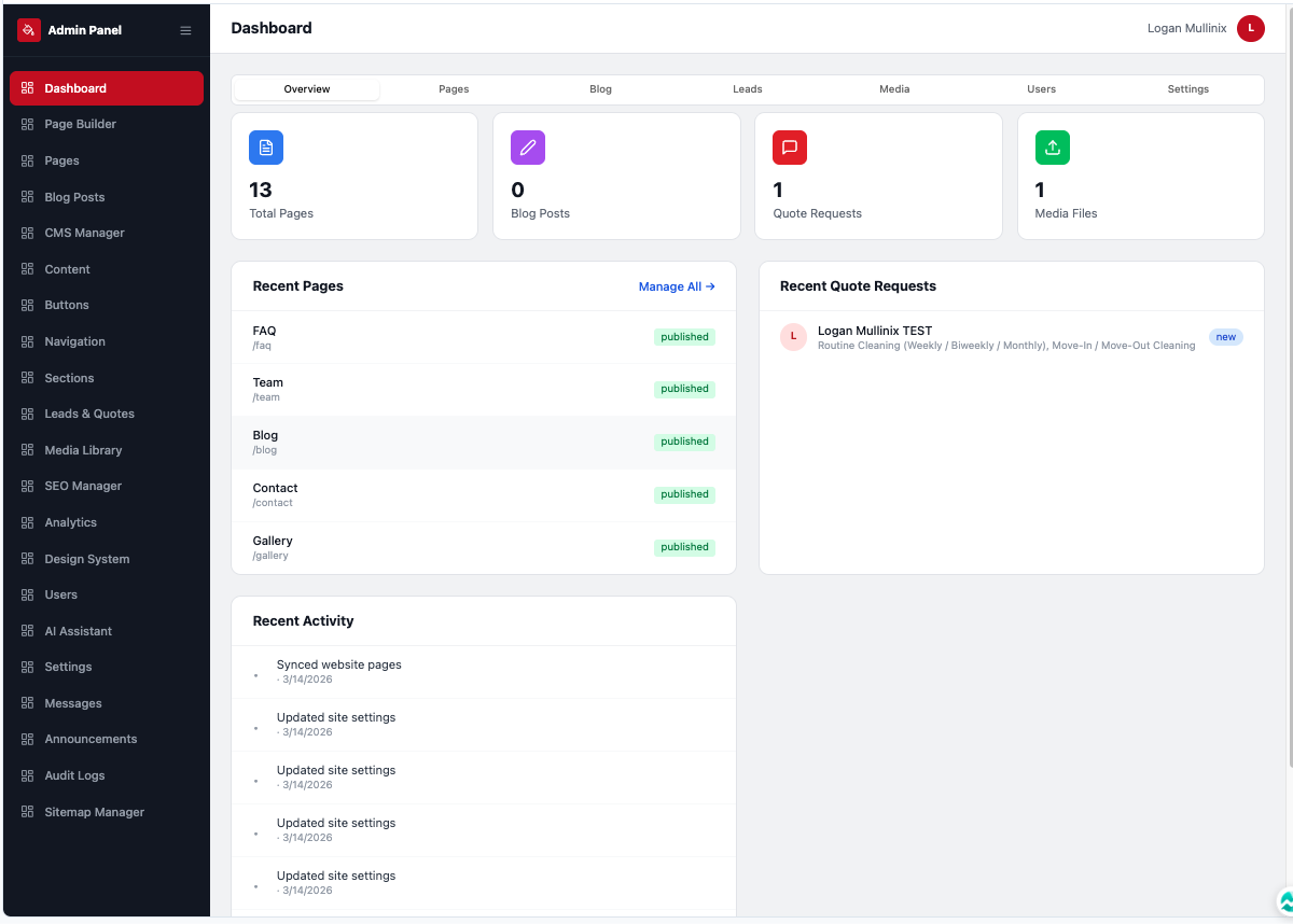 Website Build App Template template preview