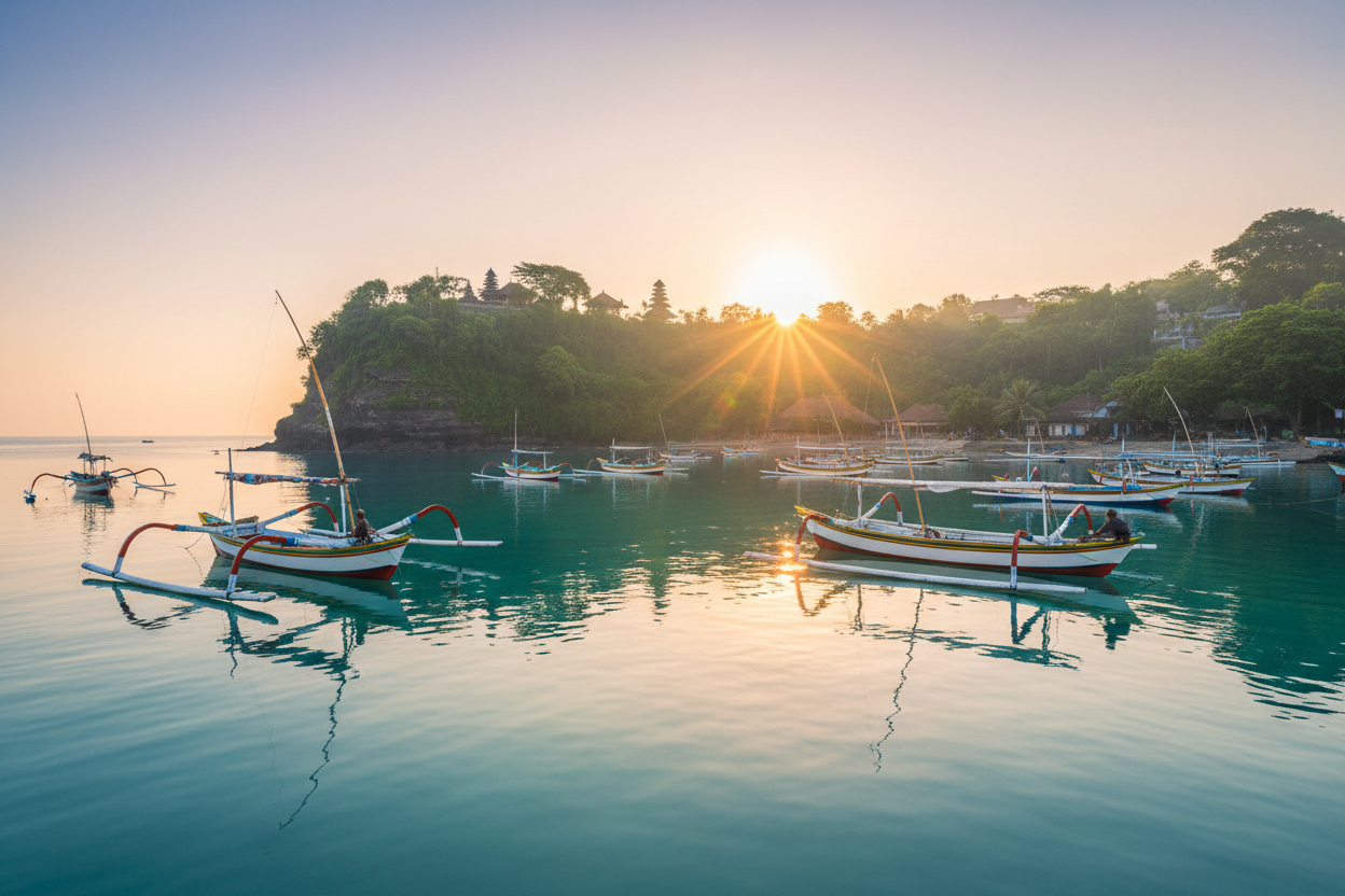 Padangbai harbor