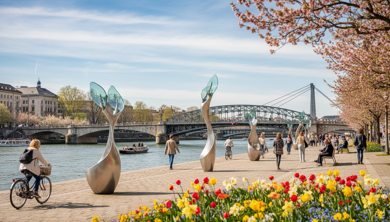 Elbpromenade: Kunst am Fluss