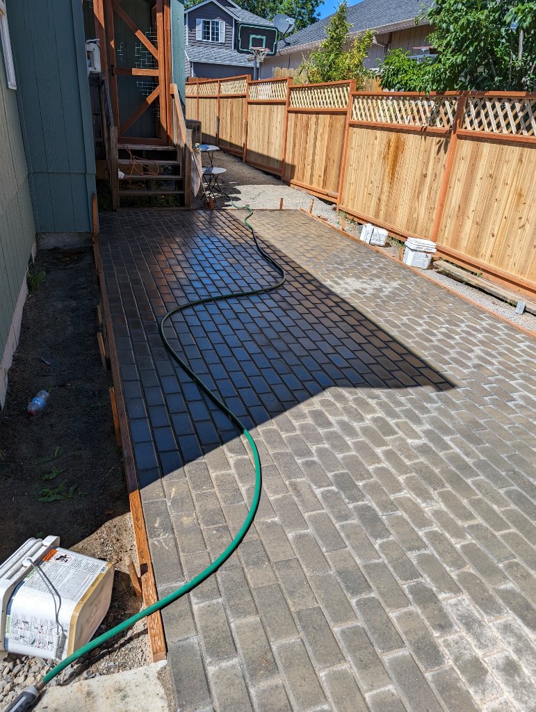 Paver Patio & Cedar Fence Install