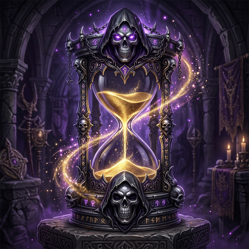 Grim Reaper Hourglass