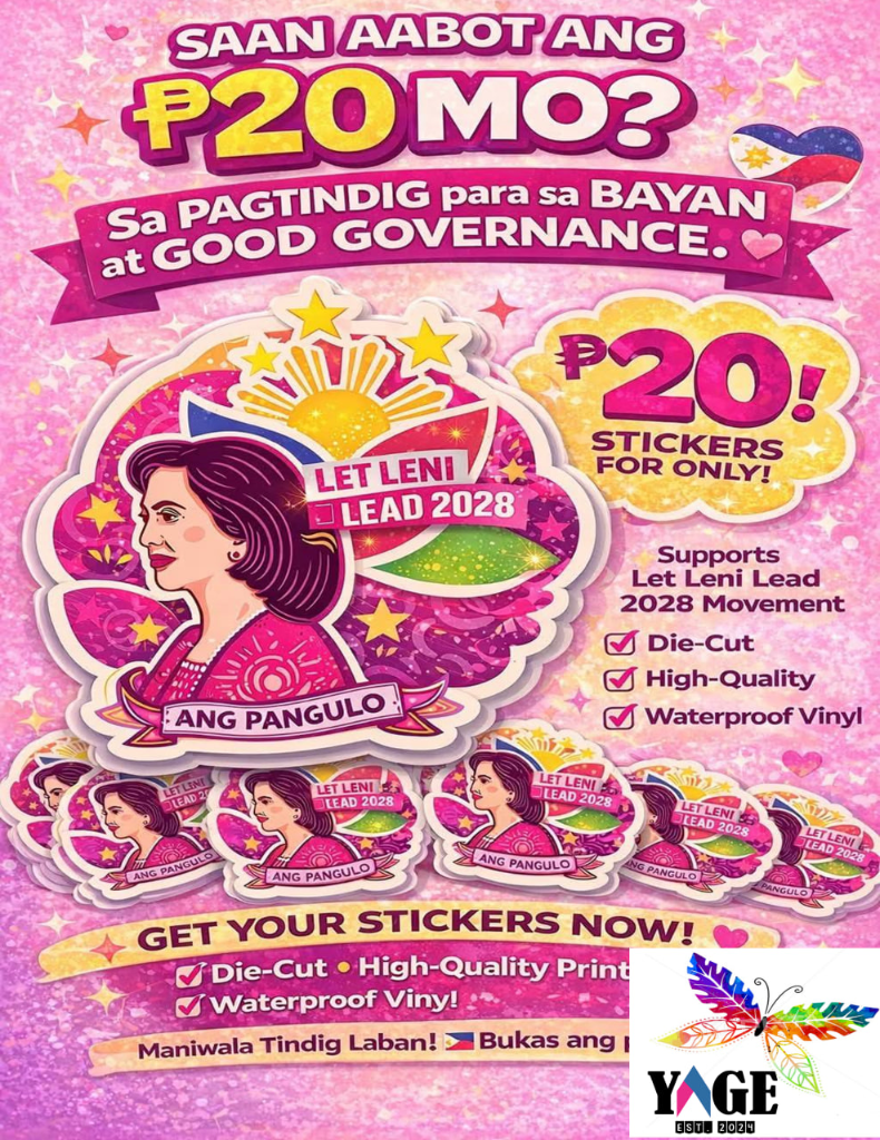 LET LENI LEAD 2028 Sticker
