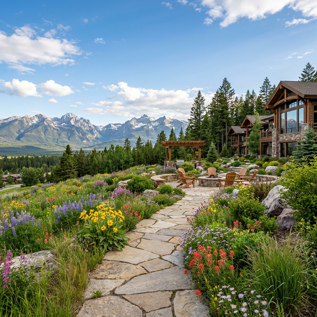Landscape architecture in Whitefish Montana by PLACE Landscape Architecture
