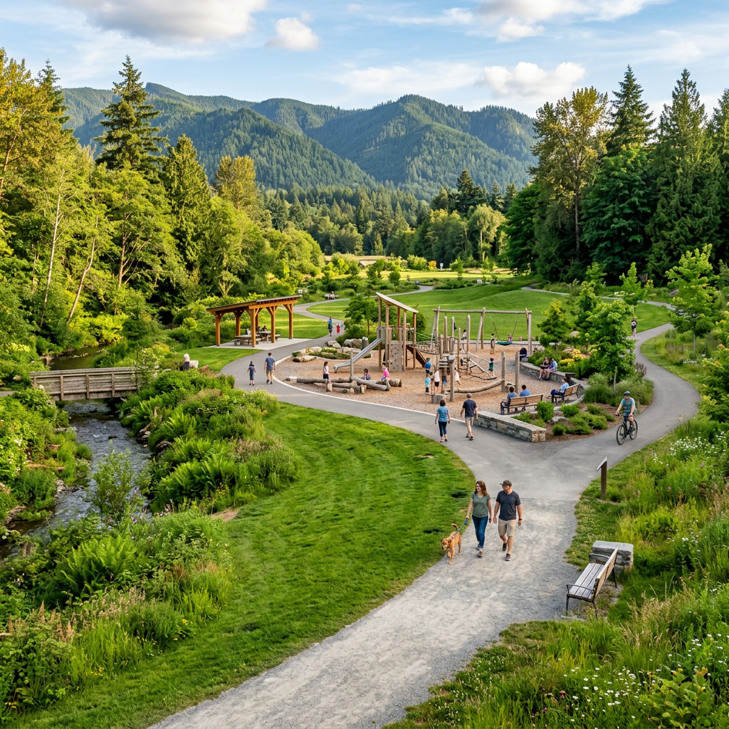 Parks and recreation landscape design in the Pacific Northwest by PLACE Landscape Architecture