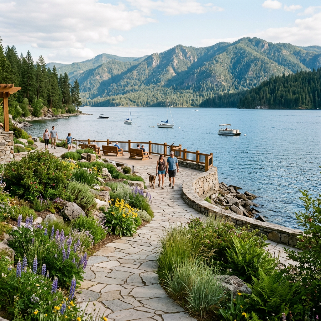 Landscape architecture in Coeur d'Alene Idaho by PLACE Landscape Architecture