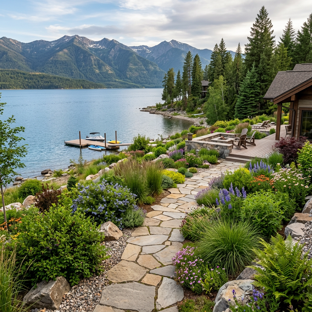 Landscape architecture in Sandpoint Idaho by PLACE Landscape Architecture