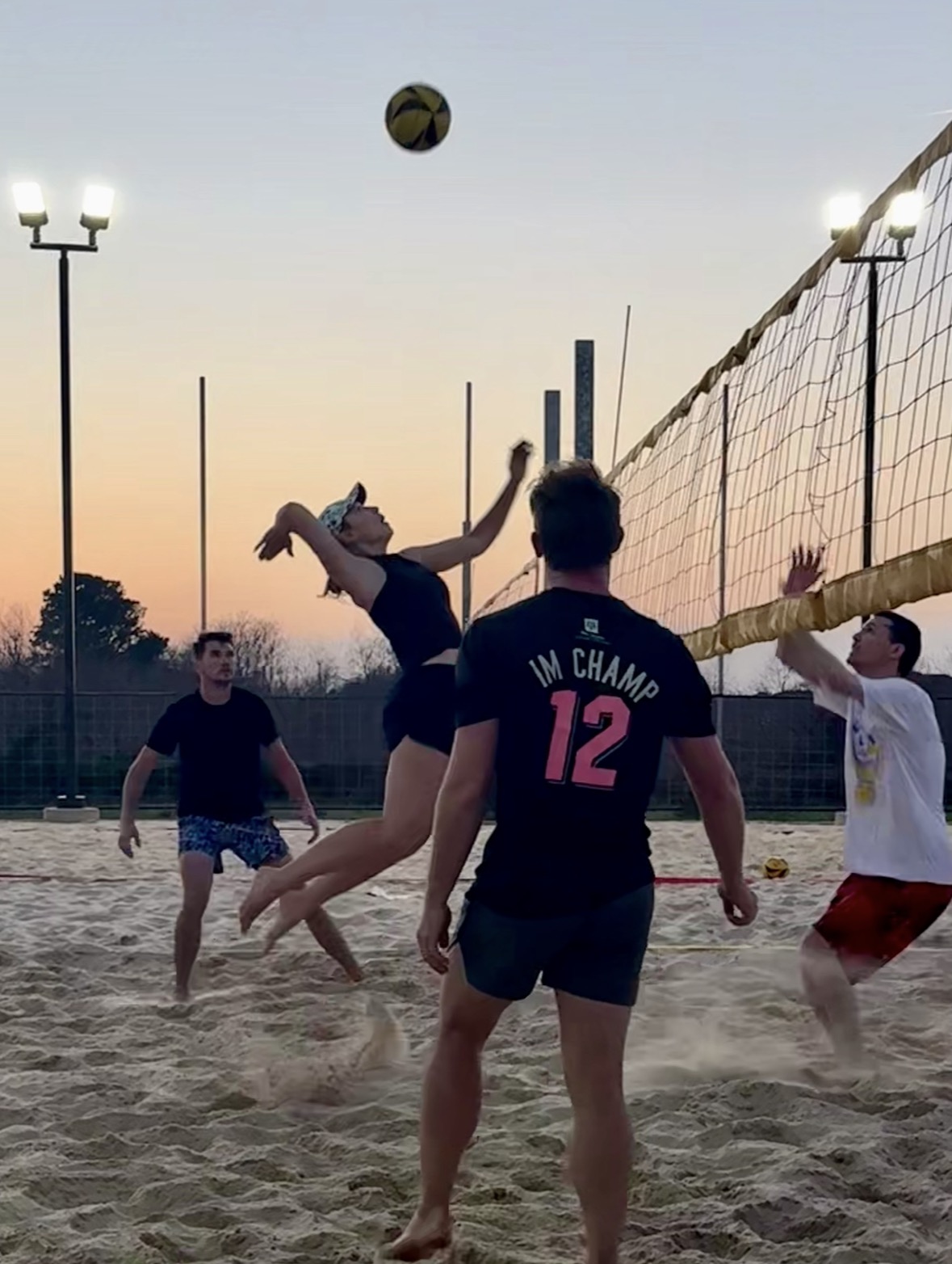 Jump spike at sunset