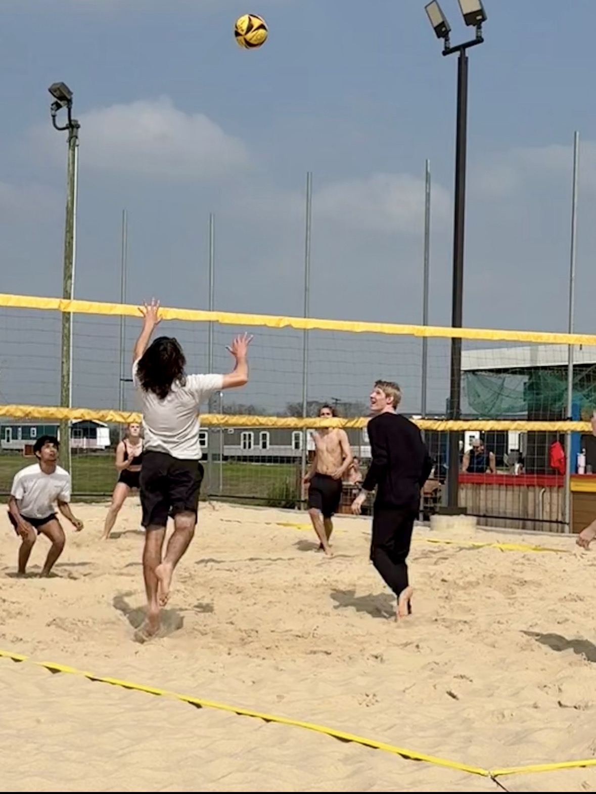 Setting at the net